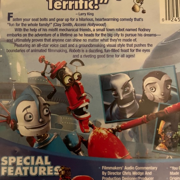 ROBOTS DVD;with case;Full-screen;frm the creators of Ice Age;Great condition. - Picture 8 of 8